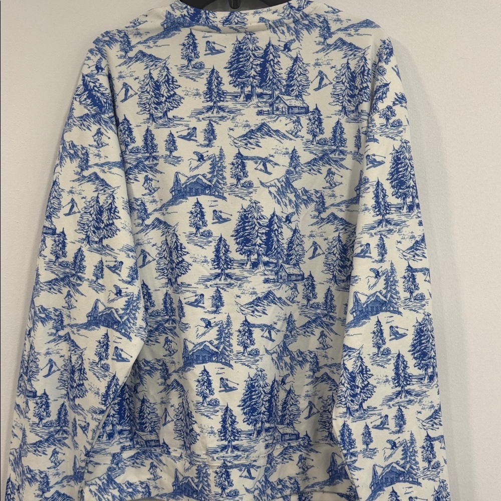 BEACH RIOT Cassia Après Ski Print Graphic Sweatshirt, SMALL - Picture 8 of 10